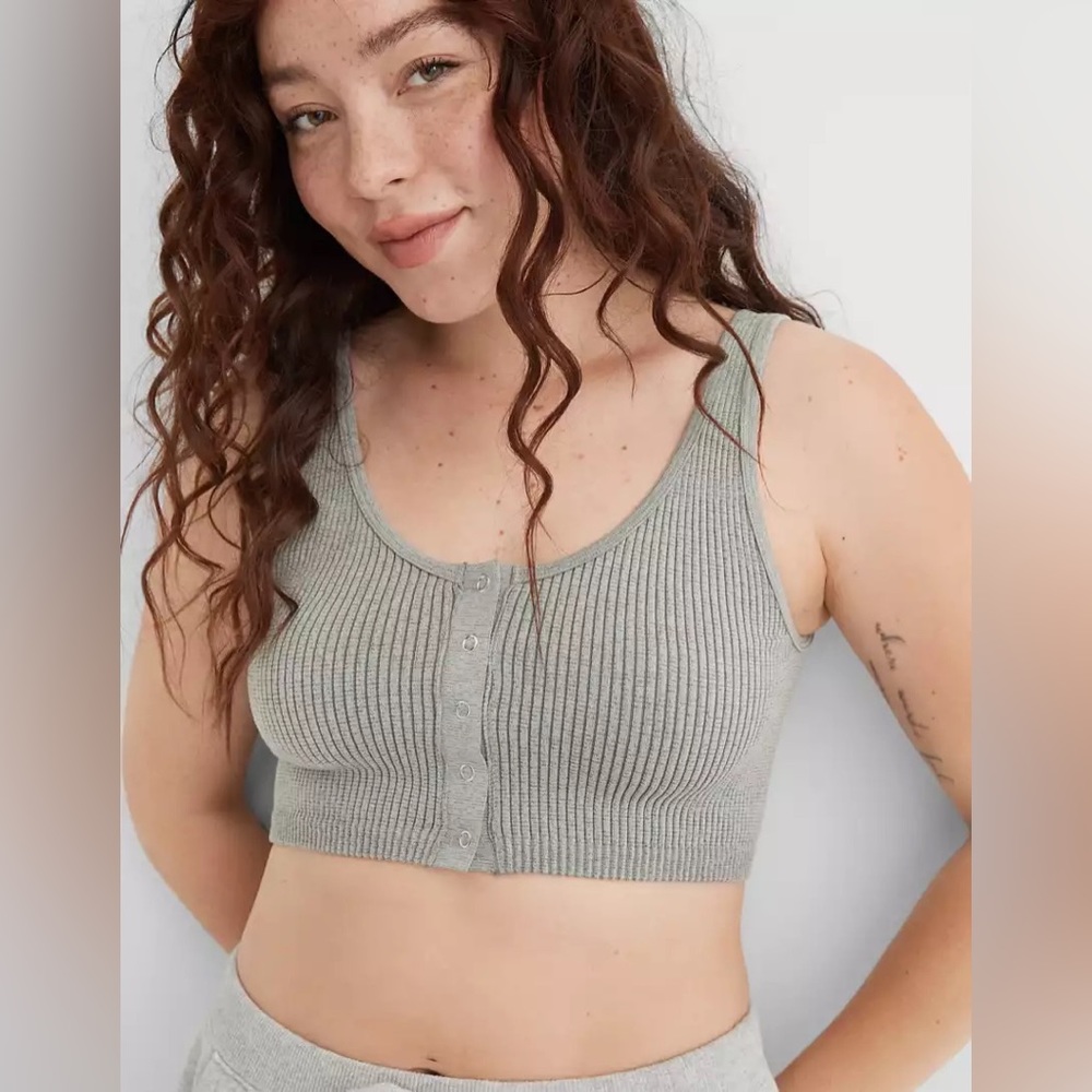 aerie button up bralette